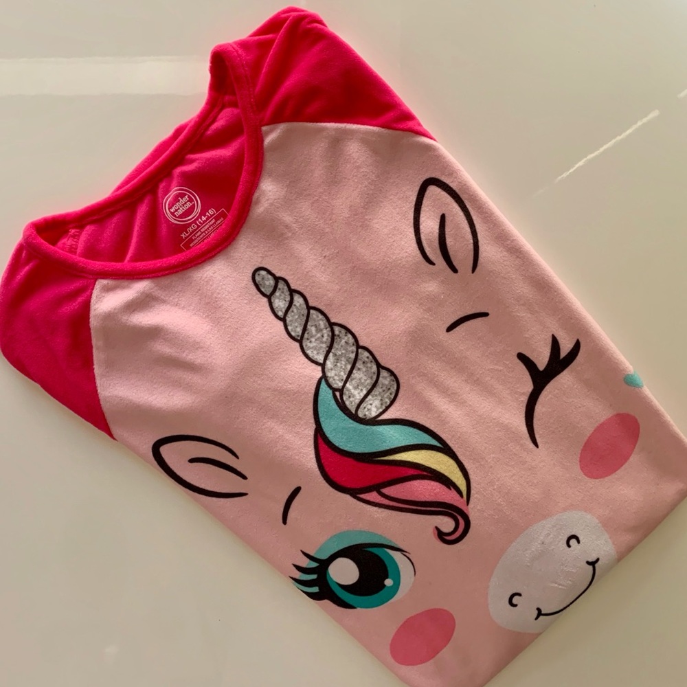 XL Wonder Nation Cute Unicorn Girls Pj’s